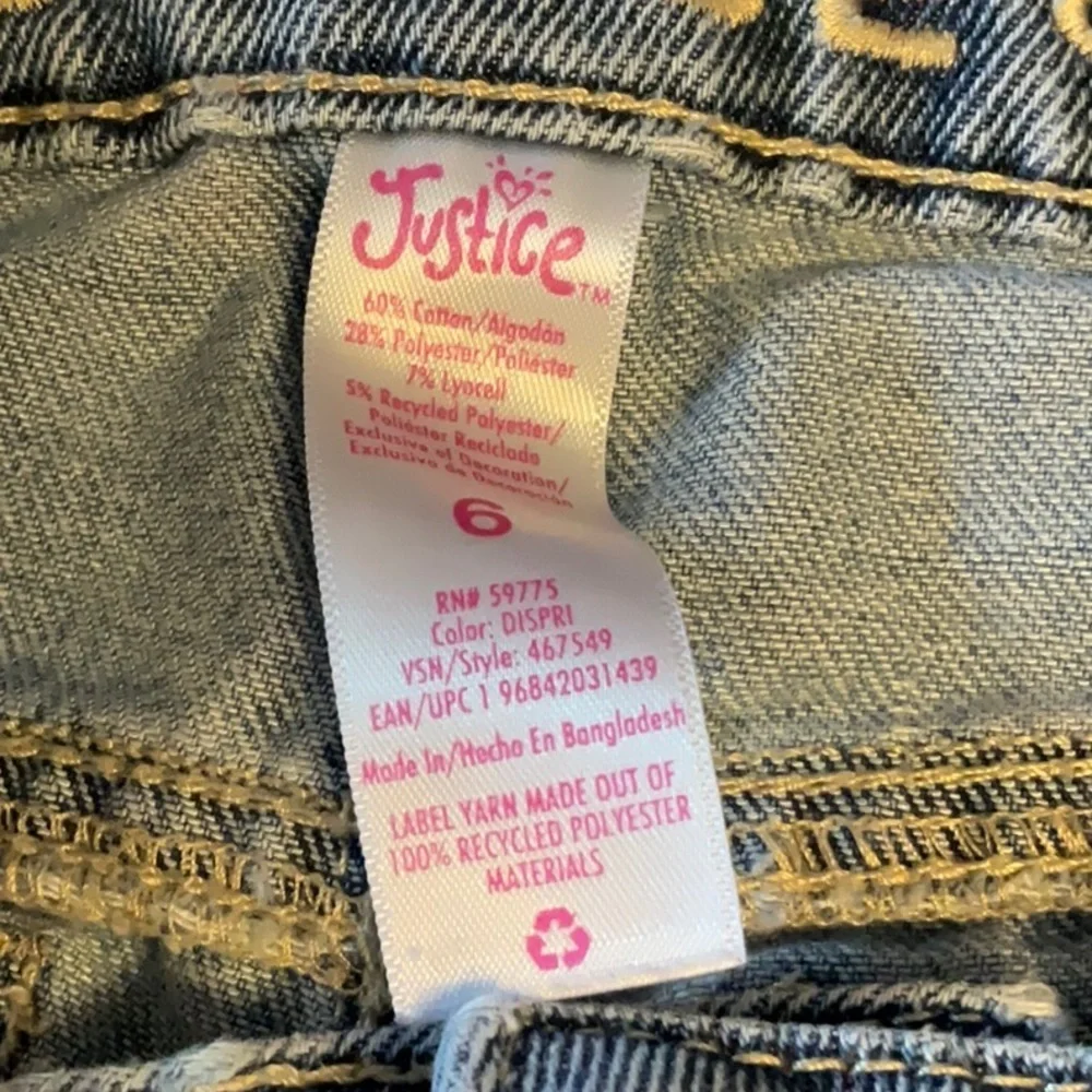 Justice Blue Floral Kids Jeans